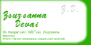 zsuzsanna devai business card